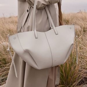 Polene Cyme tote in chalk